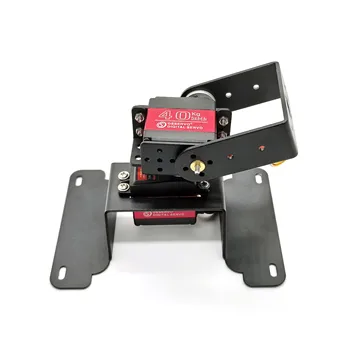 Il braccio robotico con due staffe pan tilt libere ruota di 180 gradi con coppia elevata di 15KG20KG25KG40KG, adatto per MG996R