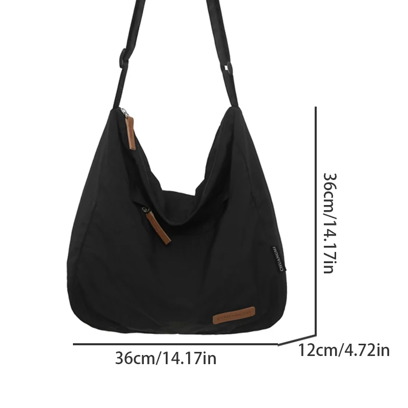 Men's and women's large capacity crossbody bags, shoulder bags, suitable for different occasions, campus, travel, office