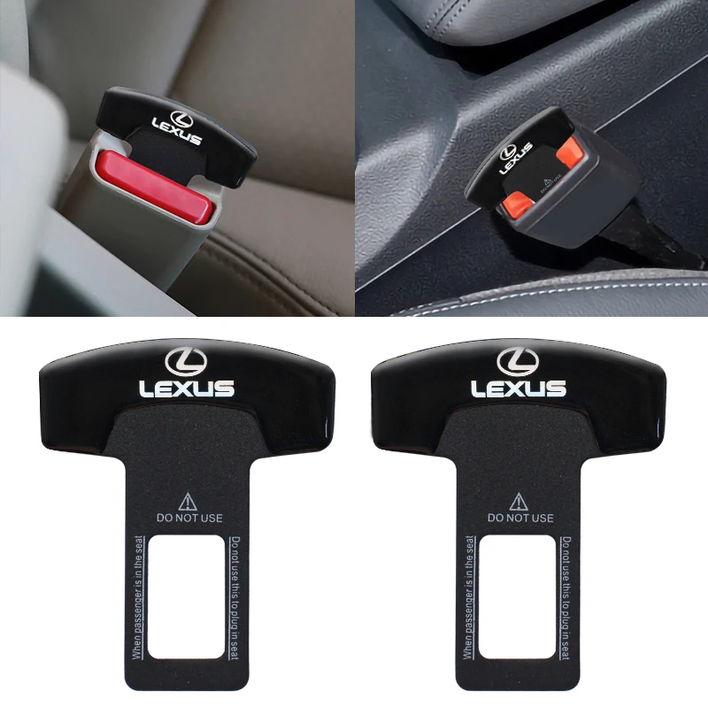 1/2pcs Car Seat Belt Buckle Auto Logo Clip for Lexus IS250 IS200 ES350