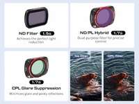 Freewell ND Filter ND/PL CPL Snow Mist 1/4 Light Pollution Filters 14Pack Mega Kit for DJI Osmo Pocket 3: Gimbal Compatibility 2