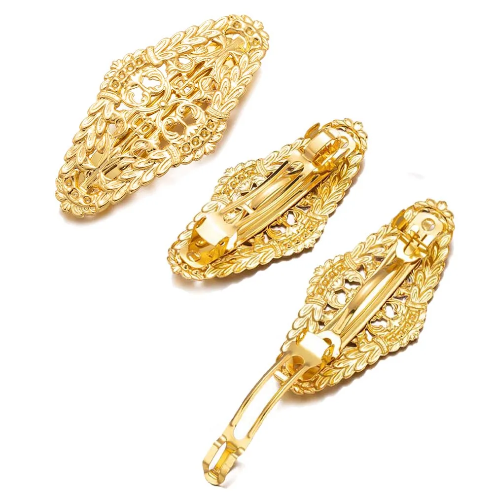 Retro Vintage Silber Französisch Haars pange Snap Haars pange Haarnadel dekorative Schmuck Accessoires für Frauen Mädchen Valentinstag Geschenk