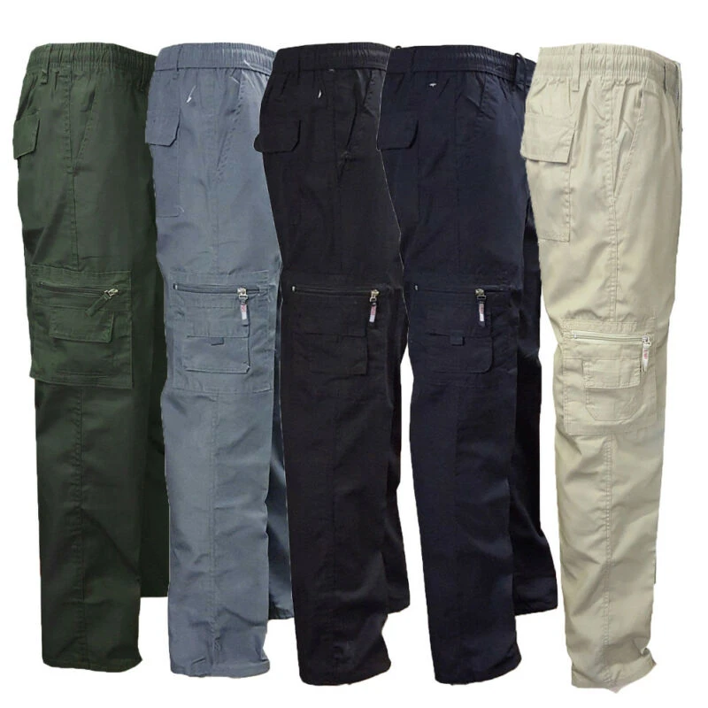 Men's Cotton Cargo Pants Men's Cotton Work Pants Summer Men's Work
