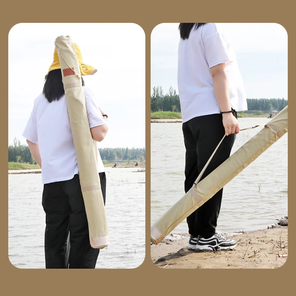 1pc 51.18inch Fishing Rod Bag, Waterproof Wear-resistant Rod Case, Hard  Shell Fishing Rod Bag