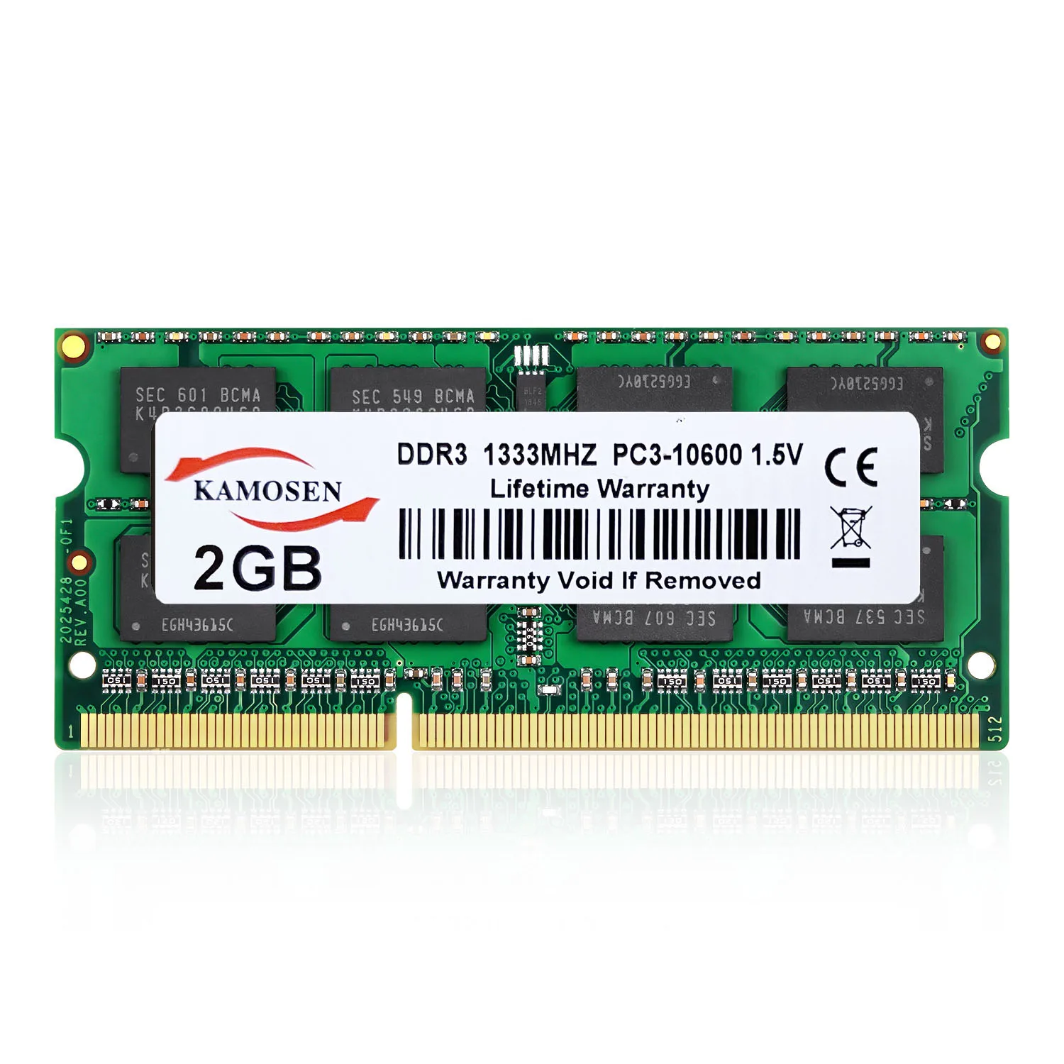 KAMOSEN 10x2GB DDR3 1333MHz PC3-10600 노트북 메모리 SODIMM 204 핀 RAM 1.5v 비 ECC