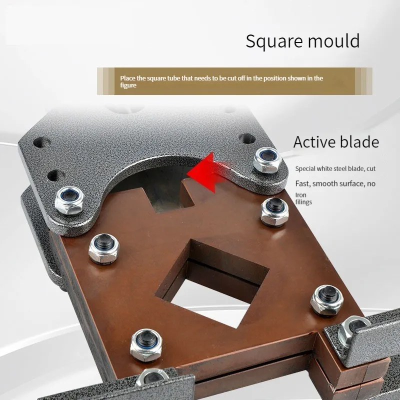 Hydraulic Square Pipe Cutting Machine Electric Angle Iron and Angle Steel Cutter Hydraulic Cutting Machine