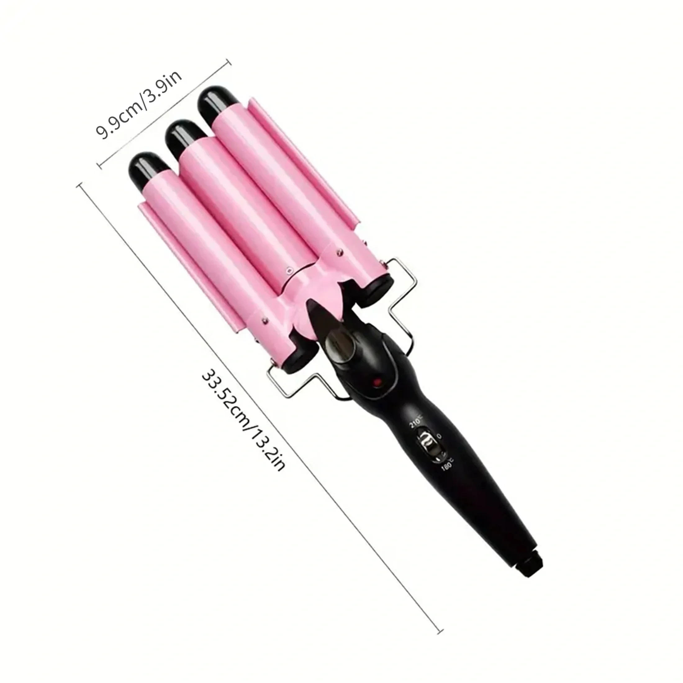 3-tube curling iron Multifunctional modeling tool Create waves and curls Professional quality