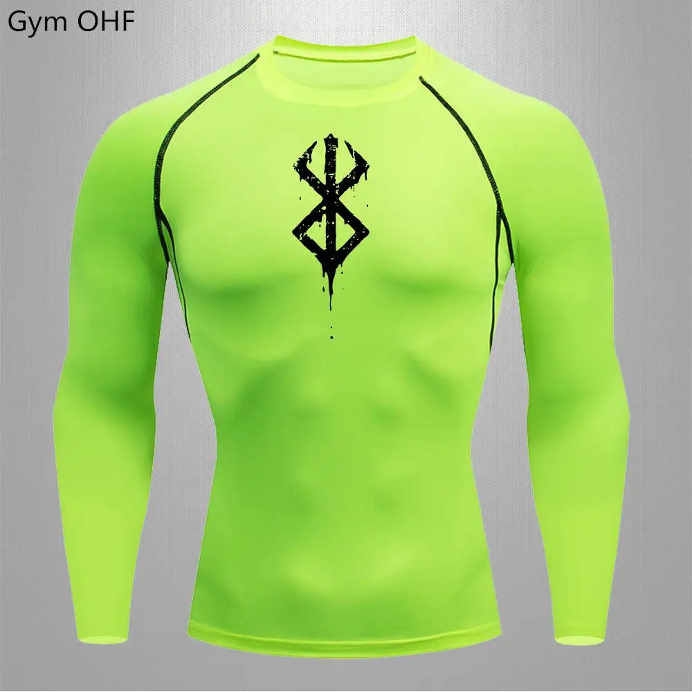 Berserk Anime Quick Dry Men's Compression T-Shirt - Summer Short Sleeve Sports Top