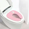 Travel Potty Seat Portable For Fits Round Oval Toilets Tourist Carry-On Travel On A Toilet Seat Non-Slip Suction Cups  Folding 2