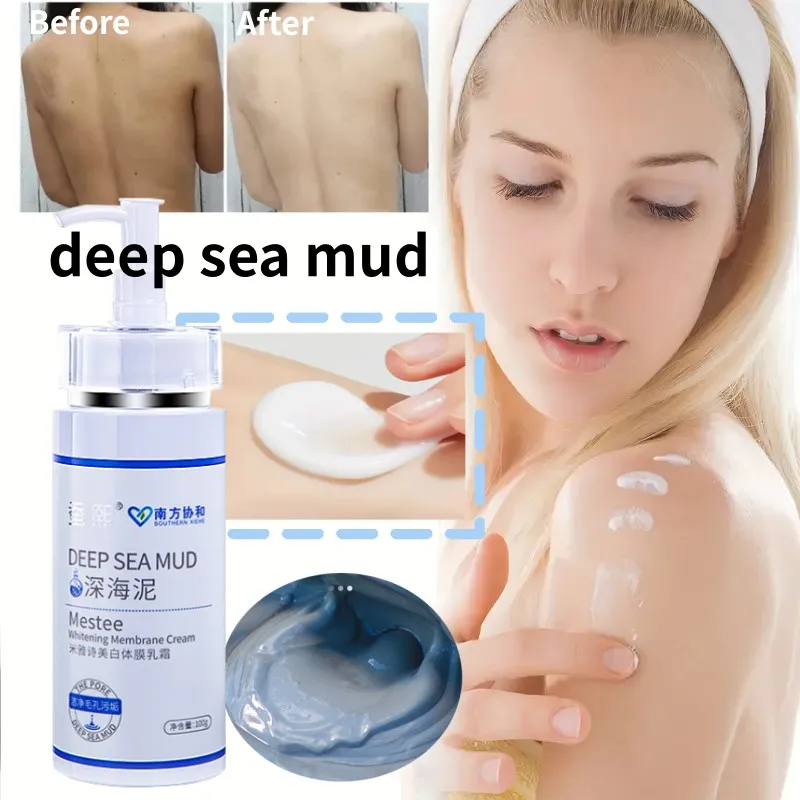 Deep Sea Mud Nicotinamide Tender Skin Bleaching Melanin Full Body Brightening Whitening Moisturizing Volcanic Mud Body Lotion arbutin ampoule essence dark skin permanent whitening lightening brightening bleaching tender skin close pores kojic acid serum