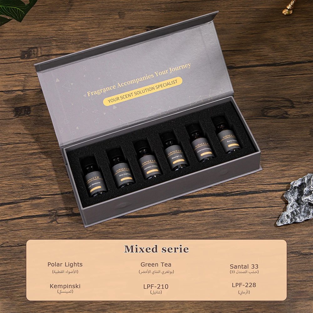 معطر هواء للسيارة من NAMSTE فاخر 6 عبوات 10 مل نكه...