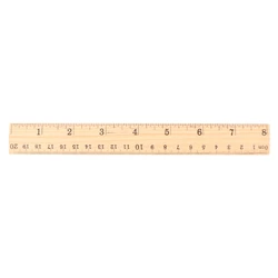 E9LB Wooden Ruler 15/20/30cm Practical Measure Gadget Portable Household Practical