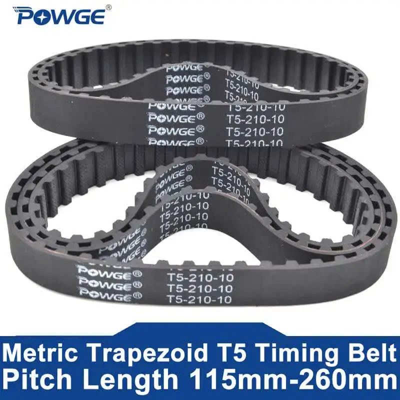 五花 ポンプ式 Powge T5 Synchronous Timing Belt C=150/165/185/200/210 Width