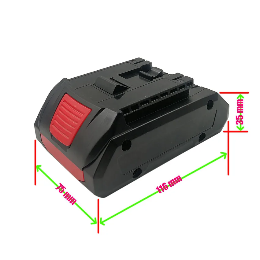 5X21700 BAT618 Custodia in plastica per batteria agli ioni di litio BMS PCB Circuito di protezione di ricarica Shell per Bosch 18V BAT610 BAT609 SCATOLA - immagine 3