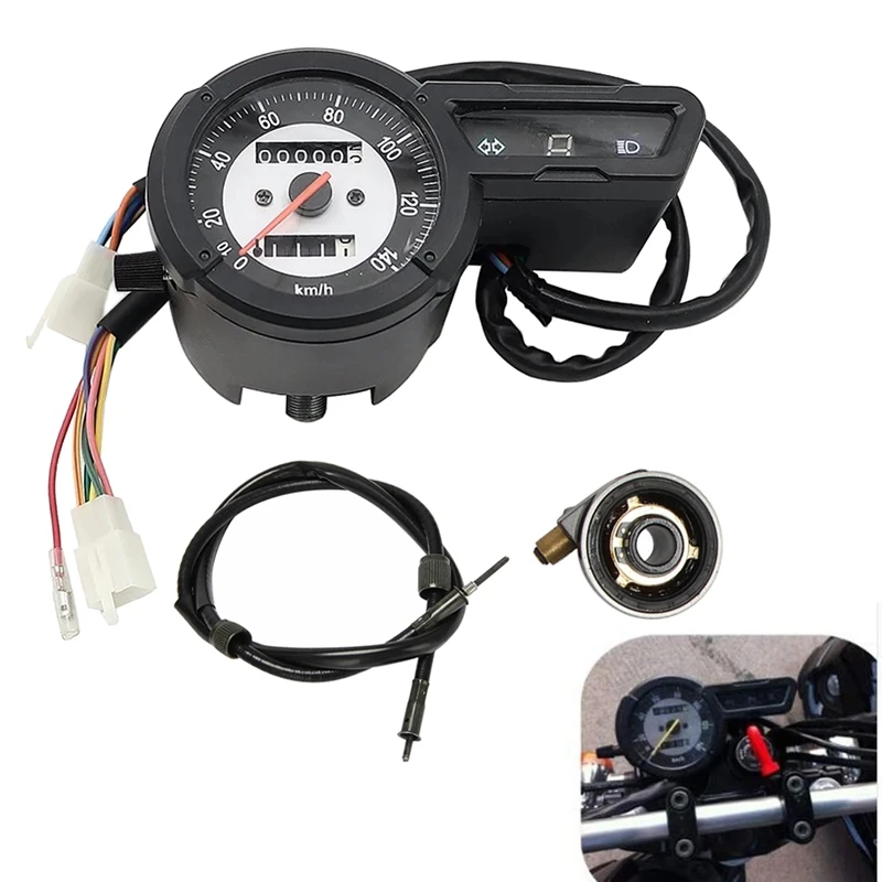 Tachimetro Digitale Per Moto Tachimetro Contachilometri Contagiri Con Cavo Per Yamaha Xg 250 Tricker Xg-250
