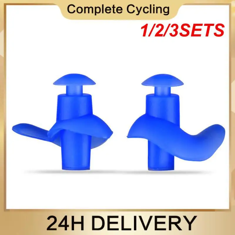 

1/2/3SETS Silicone Ear Plugs Sports Dust Proof For Travel Earplugs Diving Accessories Swimming Swimming Accessories Waterproof