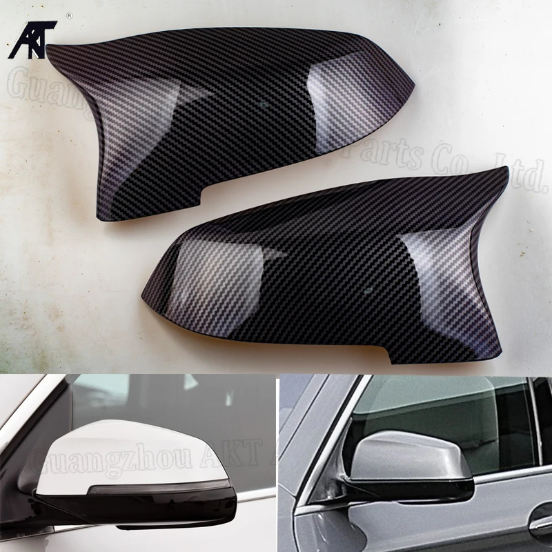 

Auto Rearview Mirror Cover Fiber 51167308683 51167308684 for BMW 5 6 7 F10 F11 F18 F12 F13 GT 2014-2016