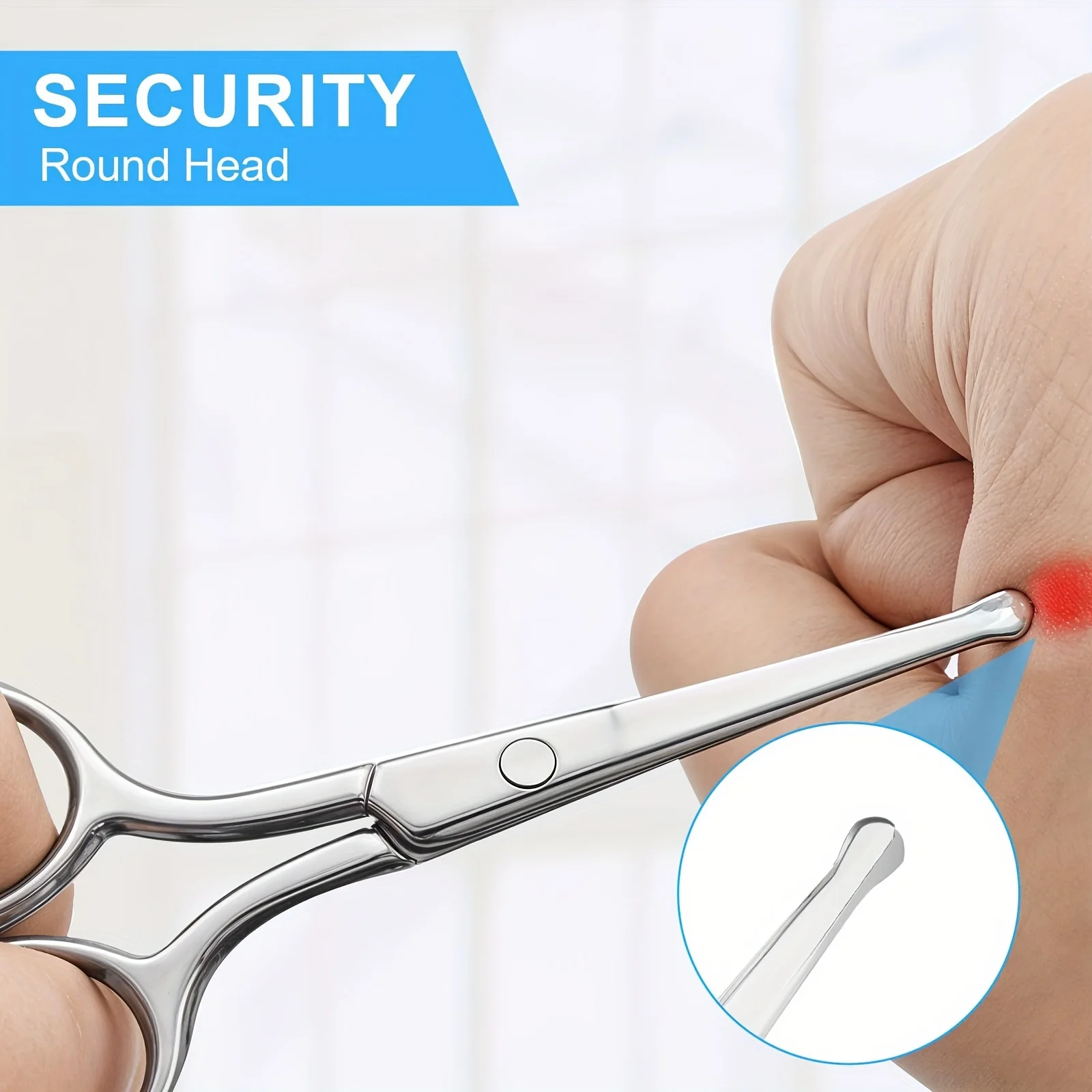 Nasenhaarschere abgerundete Spitze