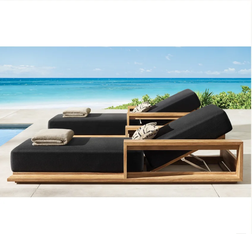 

Garden sets outdoor pool lounge chair sunbed teak furniture teak chaise