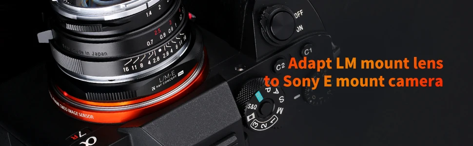 K&F CONCEPT-Adapter für Leica M-Mount-Objektive auf Sony Nex Mount Body LM-NEX Pro Objektivadapter Ringkörper aus Aluminium-Magnesium-Legierung – Detail 3