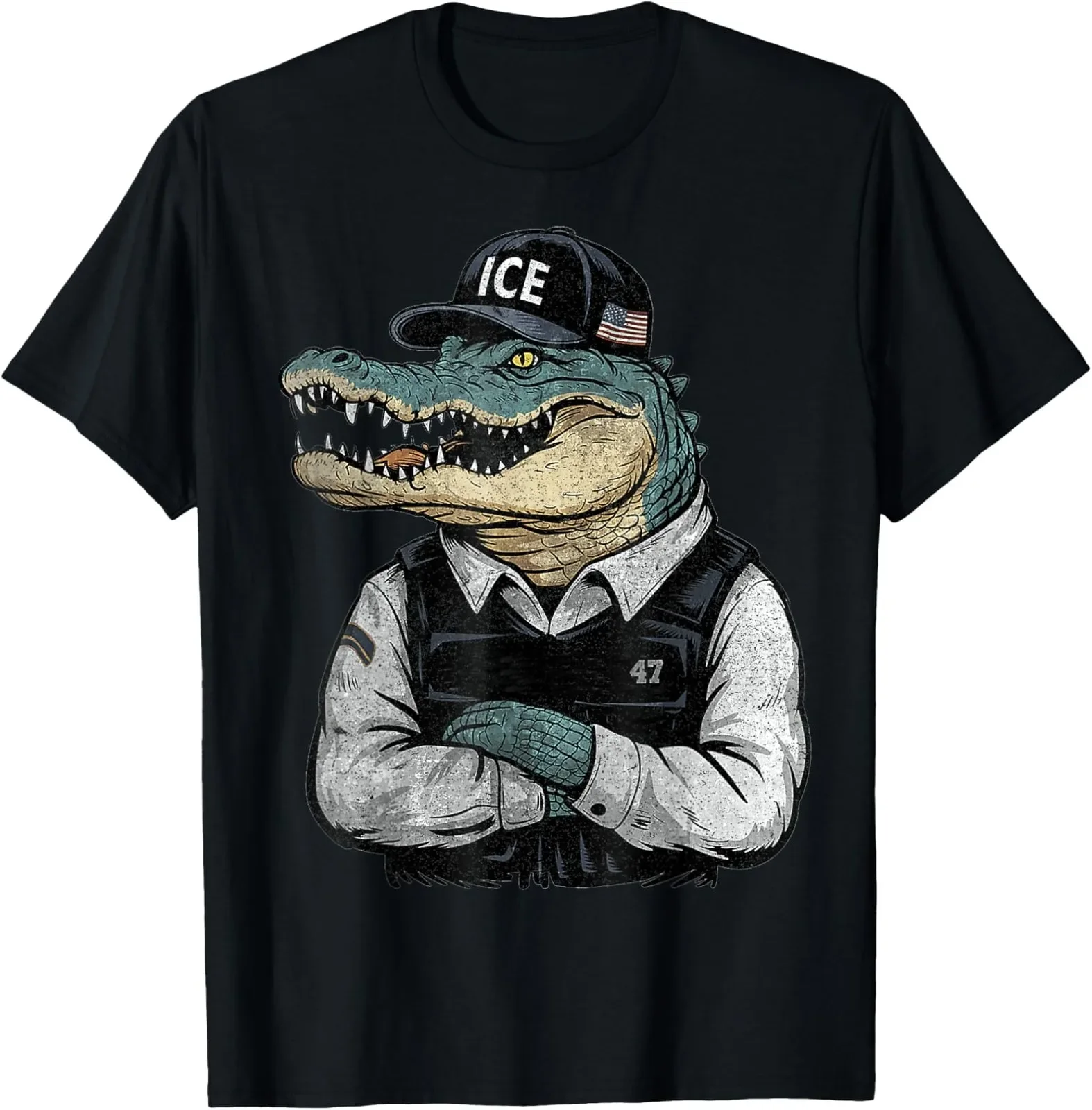 Florida Alligator Ice Funny Trump 2025 T-Shirt S-3XL