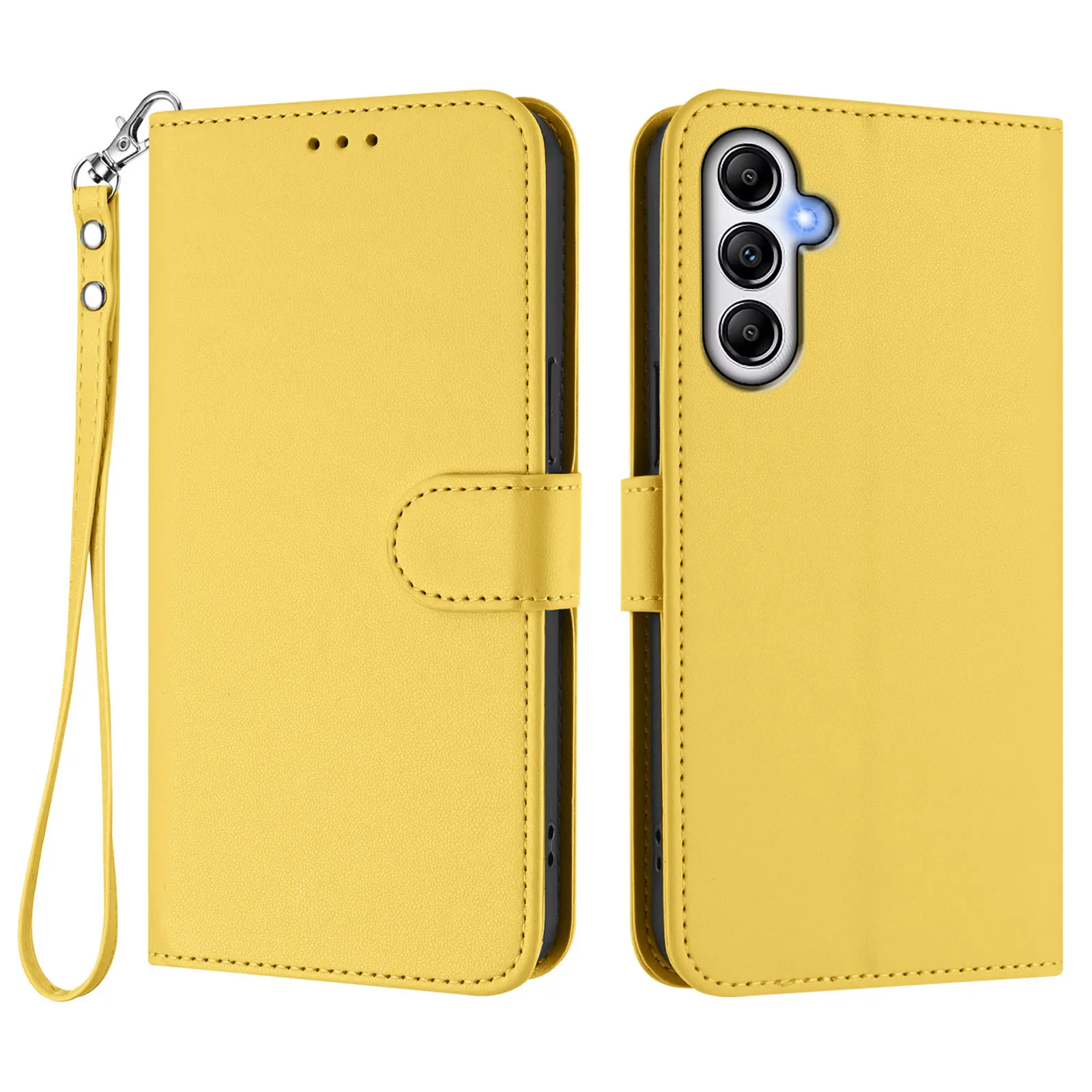 Premium Magnetic Leather Flip Wallet Phone Case - Universal Fit Cover