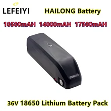 Electric Bicycle Battery Hailong 18650 Cells Pack 36V 10500mAH 14000mAH 17500mAh High-Power Ebike Lithium Battery