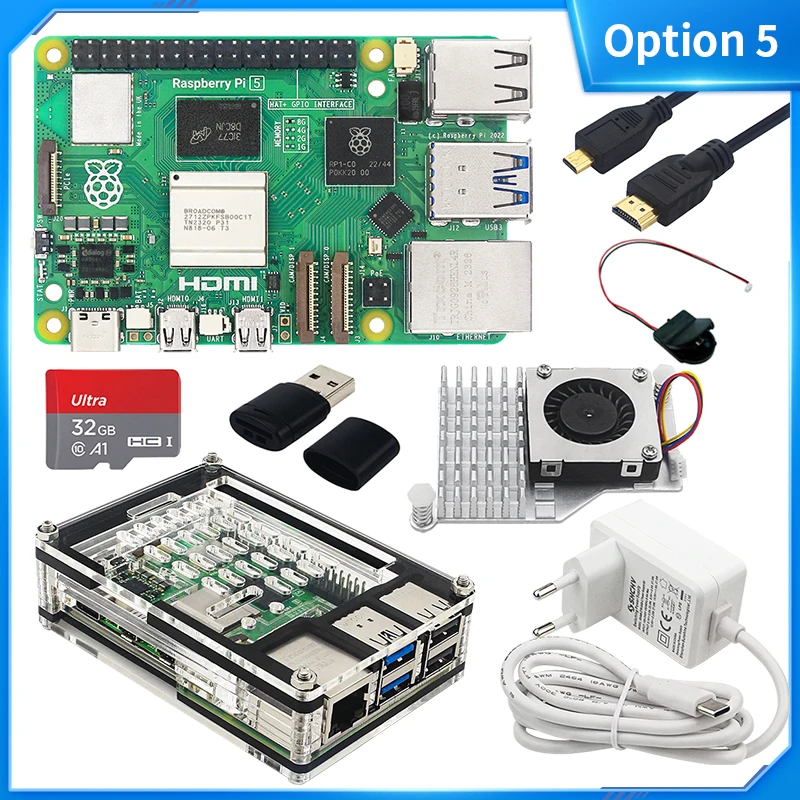 Official Raspberry Pi 5 16GB 8GB 4GB RAM BCM2712 Cortex-A76 2.4GHz LPDDR4X-4267