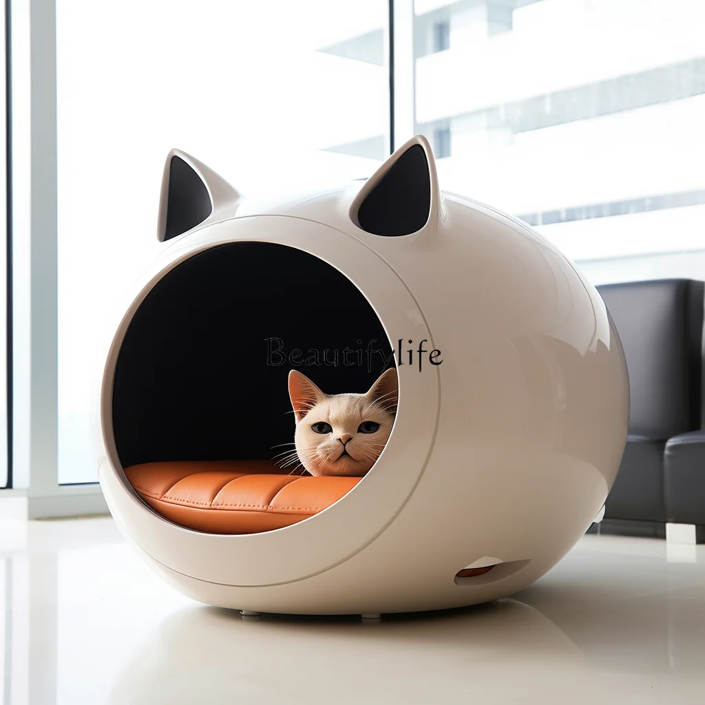 

Cat Nest Four Seasons Universal Closed Cat House Cute Pet Supplies