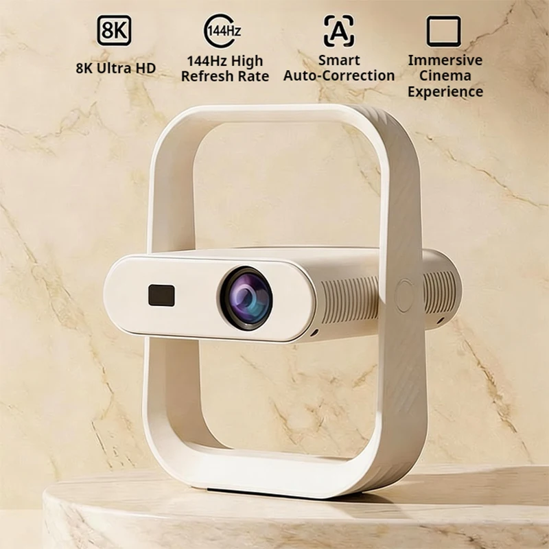 جهاز عرض سينمائي HY370 احترافي بدقة 8K مع واي فاي...