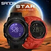 SANDA 2145 Brand Men Watches Sports Pedometer Calories 50M Waterproof LED Digital Watch Military Wristwatch Relogio Masculino 4