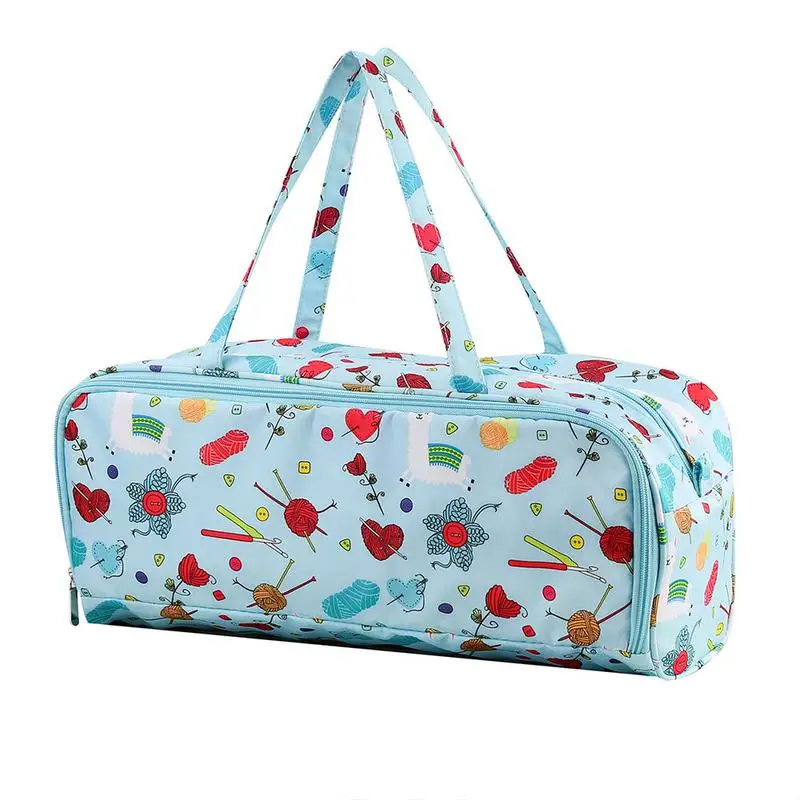 

Portable Knitting Bag Wool Yarn Crochet Hooks Storage Bags Sewing Needles Organizer Knitting Storage Bag Sewing Accessories