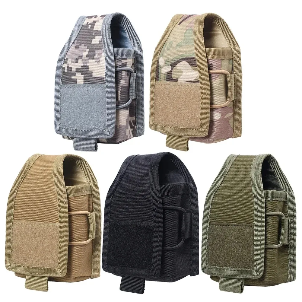 MOLLE-Compatible Radio Pouch for Outdoor Use Walkie Talkie & Phone Holder Lightweight Waist Bag for Camping & Hiking