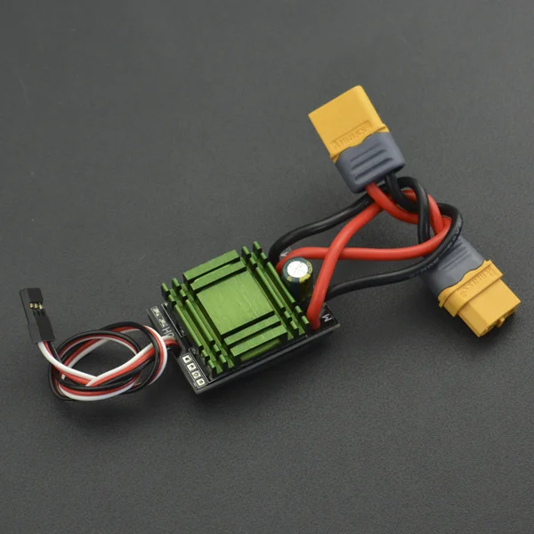 20a Two-Way Brush Electrical Adjustment (with Xt60 Plug) Black Wings Two-Way Electronic Speed Controller