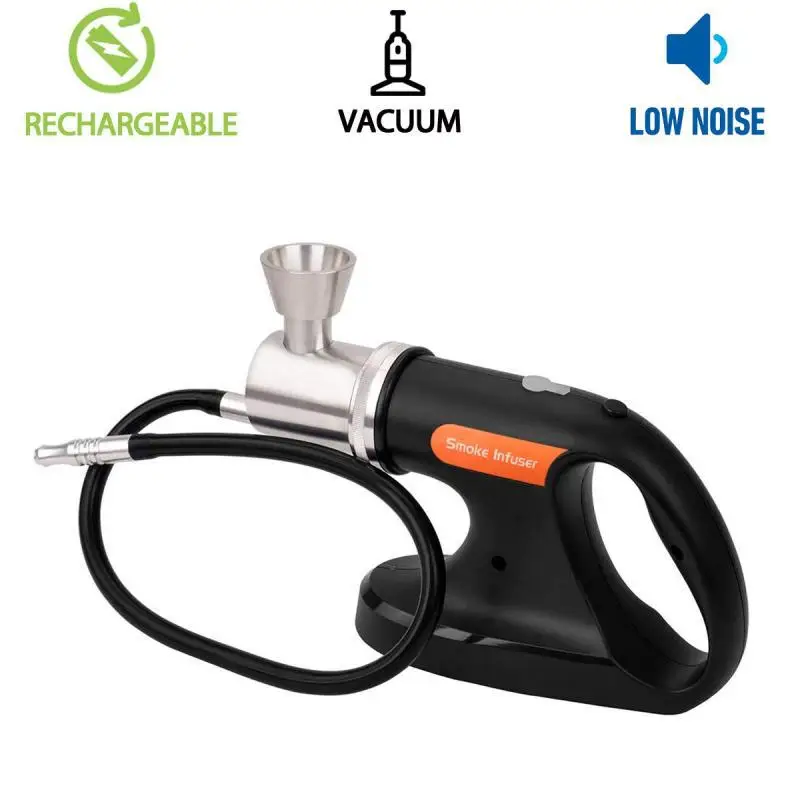 Macchina per infusore di fumo pistola portatile portatile per fumatori a freddo con Sous vide Food Drink Cocktail Smoker Woodchips - immagine 4