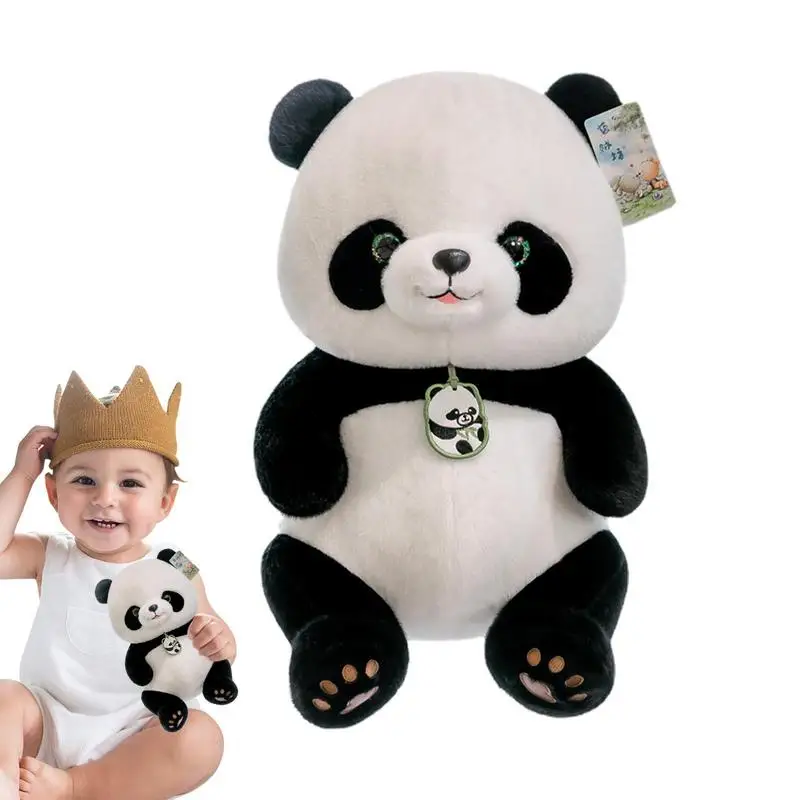 Panda Plush Toy Stuffed Panda Bear Doll Stuffed Panda Bear Doll Soft Hugging Panda Plush Pillow 9.5/14 Inch Stuffed Animals For