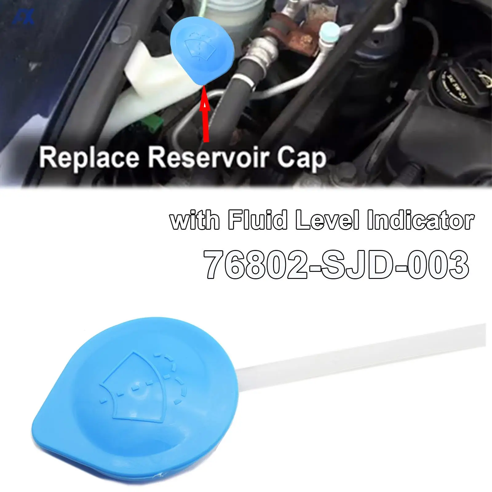 Car Auto Washer Bottle Reservoir Tank Cap For Honda CRV Insight Civic