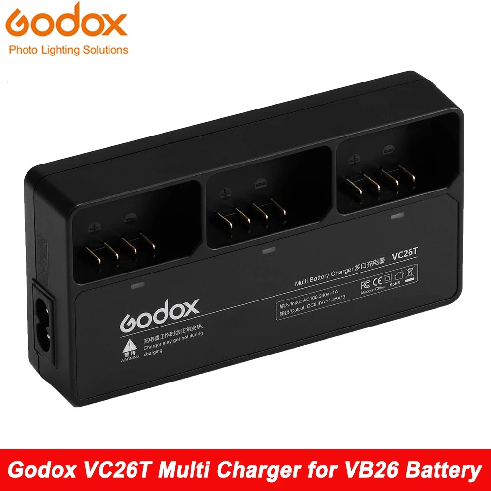 

Зарядное устройство Godox VC26T для аккумулятора VB26 V1 V860III