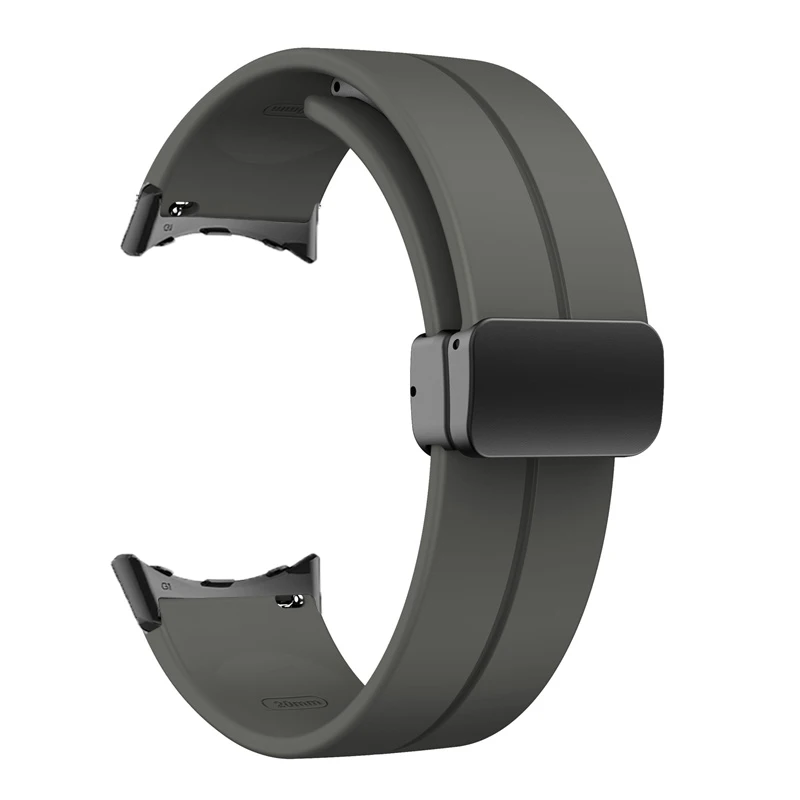 Silicone Magnetic Folding Buckle Sport Wristband Strap