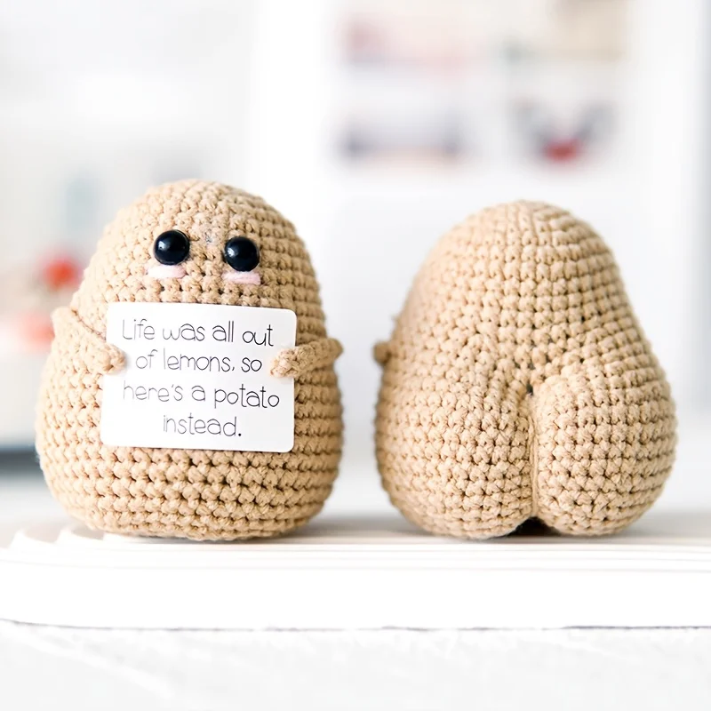 Handcrafted Potato Decor Crochet DIY Craft Kit Ornament Gift