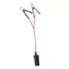 High-Power 12V 24V Car Cigarette Lighter Socket To Battery Alligator Crocodile Clip Connector Extension Cable Adapter Socket 6