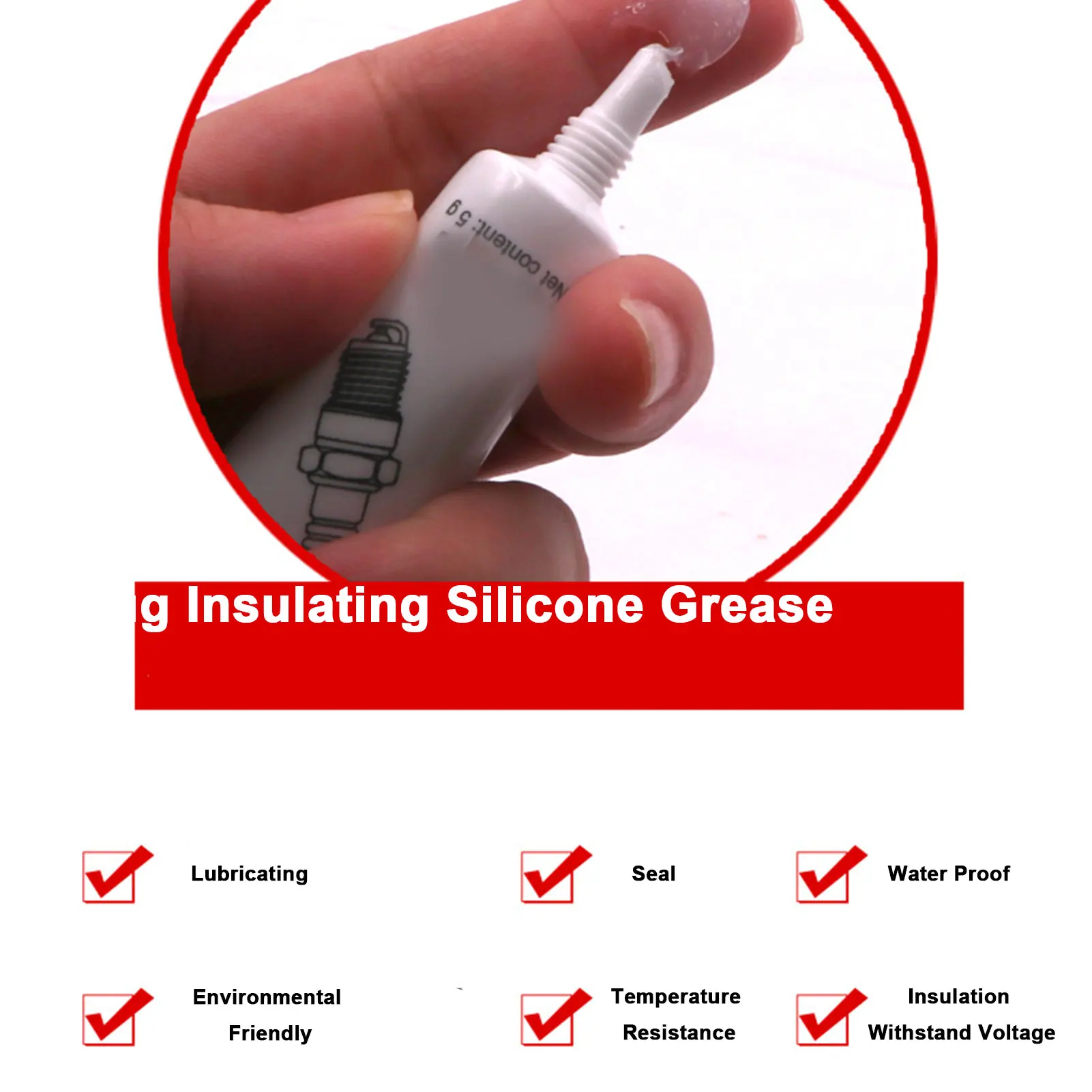 10g Silicone Lubricant Grease Temperature Resistance Machine Lube Prevent Valves And O-Rings From Sticking Food Grade Lubricant