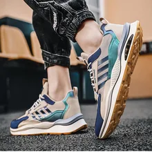 

Men's Sneakers Mesh Breathable Comfortable Non-slip Running Shoes Men's Leisure Lightweight Lace-up Sneakers Zapatillas Hombre
