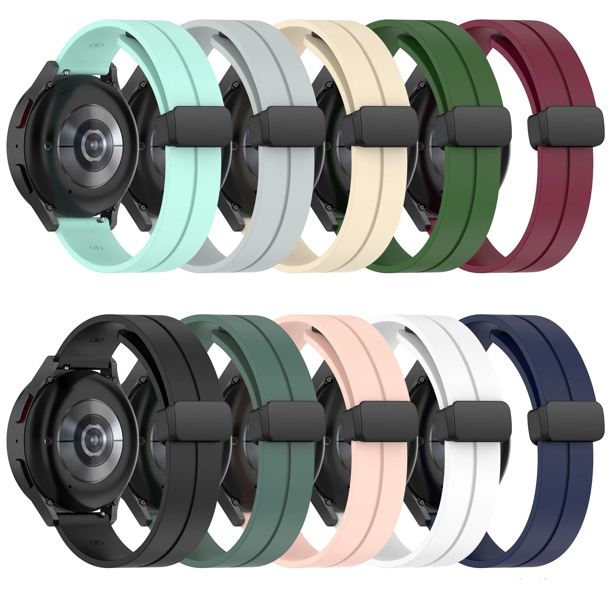 Cinturino Magnetico Da 20/22Mm Per Polar Grit X Pro Titan/Grit X/Vantage M/Ignite 2/Unite Cinturino In Silicone Sostituibile