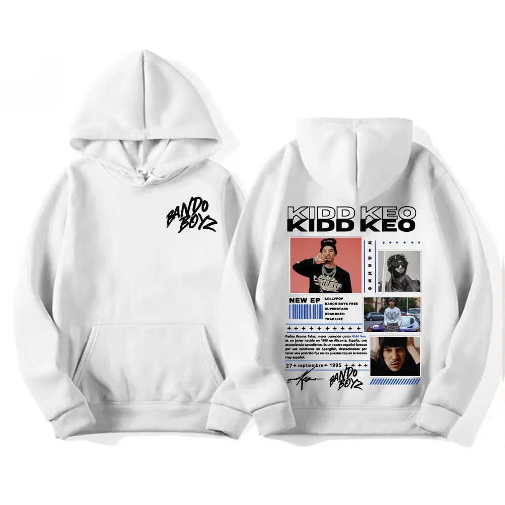 Rapper Kidd Keo Bando Boyz Tour Merch Hoodie Men Women's Hip Hop Pop Music Street Sweatshirt Casual Fleece Long Sleeve Pullovers 5