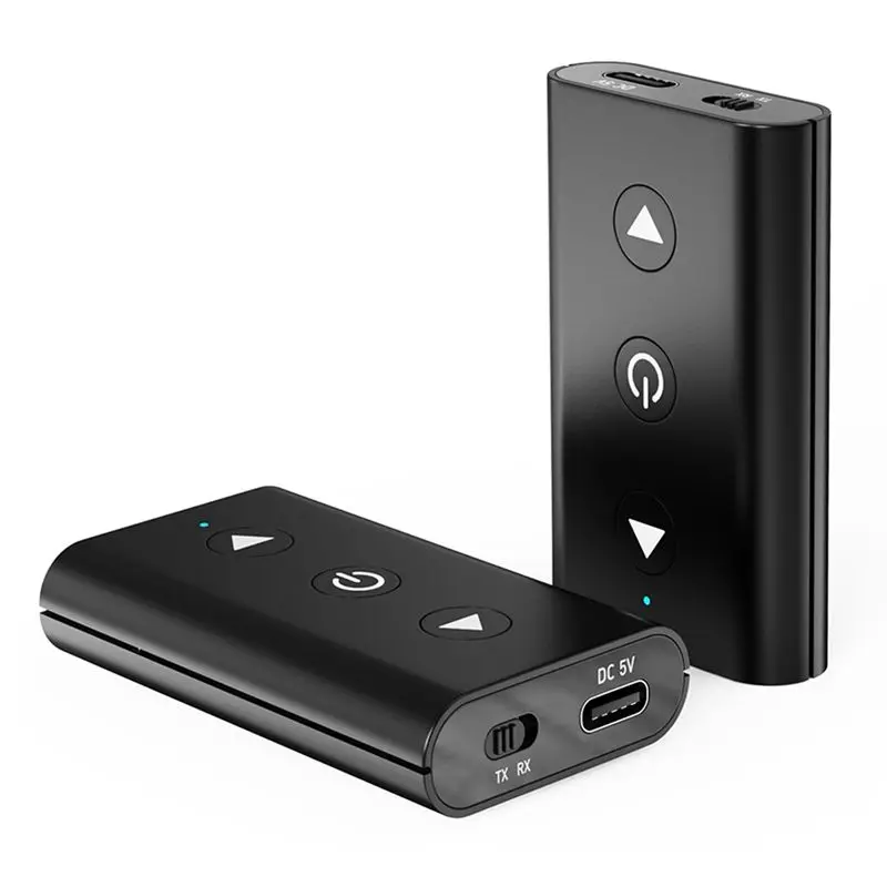 GTMEDIA A2 오디오 어댑터 블루투스 5.1 수신기 및 송신기 플러그 앤 플레이(3.5Mm 오디오 케이블 RCA 포함)