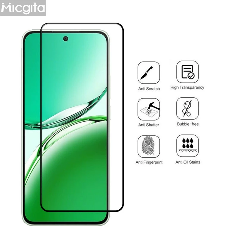 Premium Tempered Glass Screen Protector with Anti-Scratch and Soft Fiber Lens Film