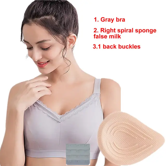 Bra Mastectomy Bra + Sponge Prosthesis Breast Formation Fake Breast  Enhancer - AliExpress
