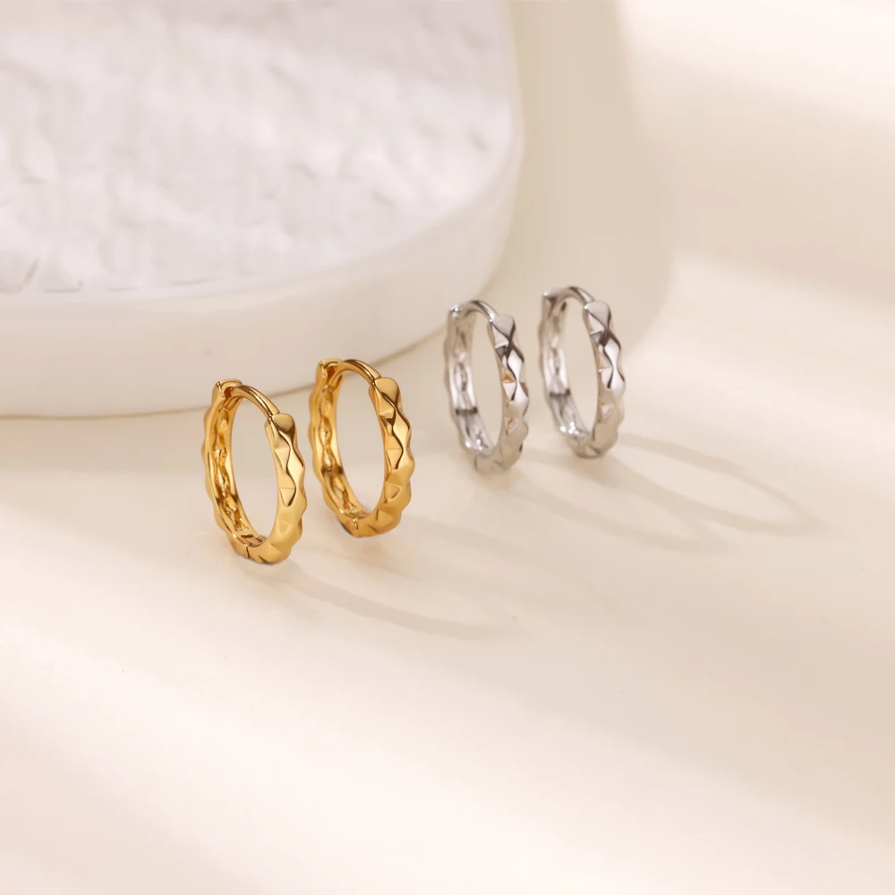 Irregular Lines Hoop Earrings For Women