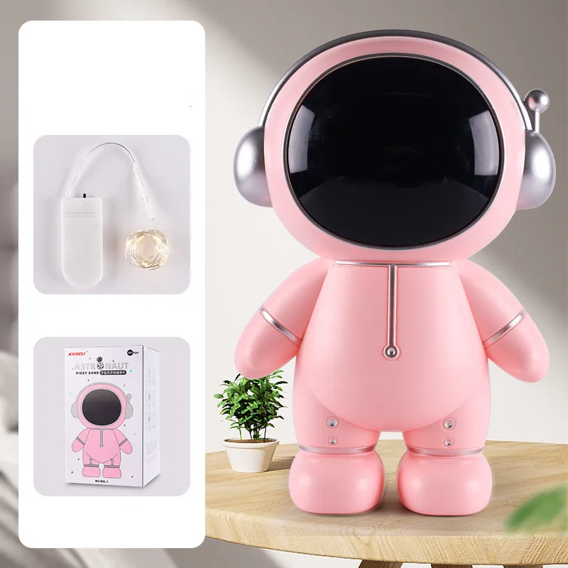Creative Spaceman Piggy Bank Unbreakable Kids Children Money Coin Saving Jar Astronaut Storage Box Birthday Gifts Toys 4