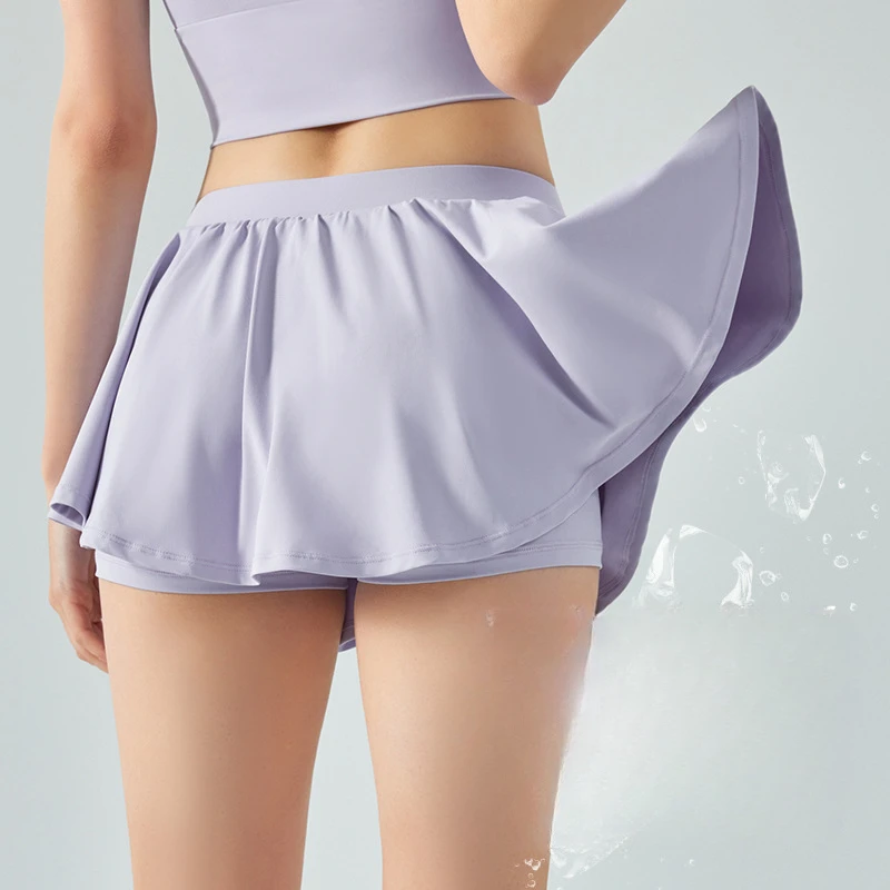 

Женские спортивные теннисные юбки для гольфа, короткие дышащие быстросохнущие юбки для йоги, фитнеса, бега, тренировок, тренировок, женские юбки для бадминтона